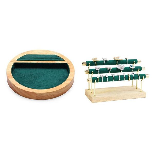 jewelry pouches, bags 2 pcs accessories: 1 wooden round rings display tray & removable bracelets and watch storage racks, Pink;blue
jewelry pouches, bags 2 pcs accessories: 1 wooden round rings display tray & removable bracelets and watch storage racks, Pink;blue