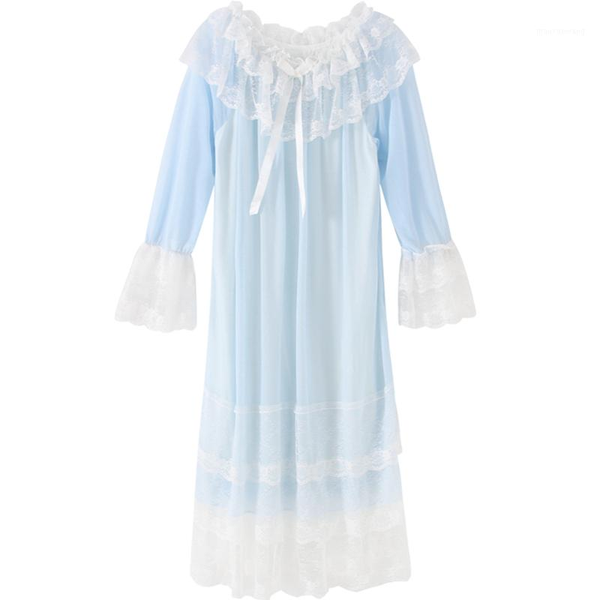 sweet princess style nightdress summer womens pajamas loose dress long sleeve lace ruffles mesh long dress nightclothes vestidos1, Black;gray
sweet princess style nightdress summer womens pajamas loose dress long sleeve lace ruffles mesh long dress nightclothes vestidos1, Black;gray