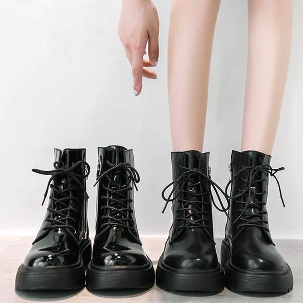 boots platform women shoes casual solid arrival matte lacquered ankle boot ladies think sole shoe plus size, Black
boots platform women shoes casual solid arrival matte lacquered ankle boot ladies think sole shoe plus size, Black