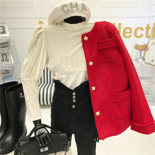 pearl embellishment half high collar bottoming shirt women's winter 2021 new design slim bubble sleeve t-shirt long sleeve top, White
pearl embellishment half high collar bottoming shirt women's winter 2021 new design slim bubble sleeve t-shirt long sleeve top, White