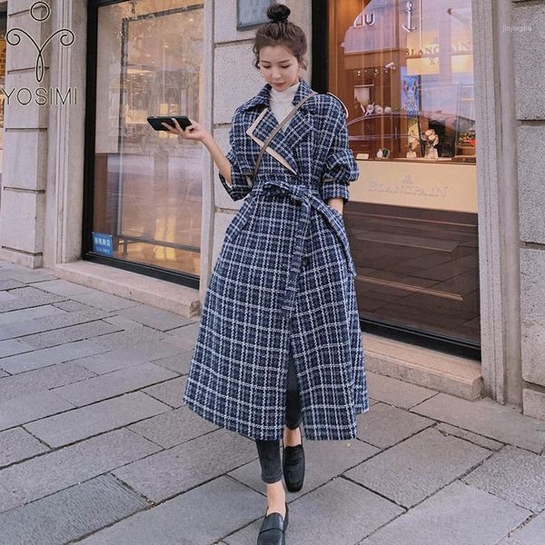 yosimi women wool coat 2020 autumn winter maxi plus size gray plaid a-line turn-down collar long woolen coats and jackets women1, Black
yosimi women wool coat 2020 autumn winter maxi plus size gray plaid a-line turn-down collar long woolen coats and jackets women1, Black