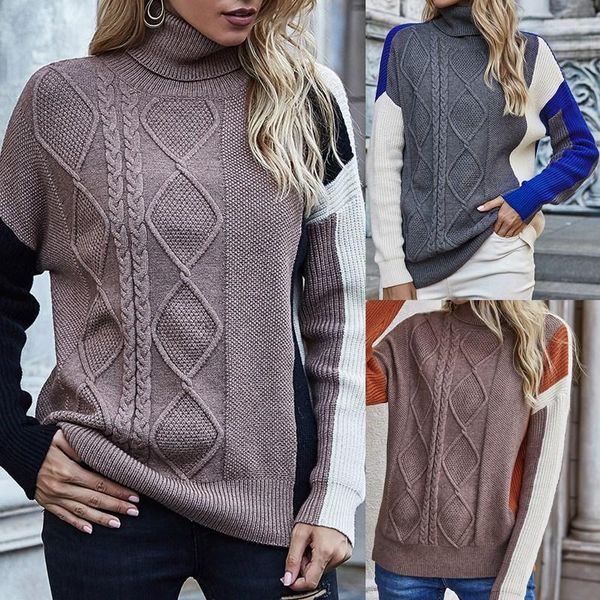 women's sweaters knitted patchwork sweater women autumn winter turtleneck long sleeve pullover female jumper knitwear, White;black
women's sweaters knitted patchwork sweater women autumn winter turtleneck long sleeve pullover female jumper knitwear, White;black