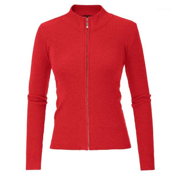 spring coat leisure sweater stand collar cardigan autumn crew neck zipper knitwear women ladies1, Black;brown
spring coat leisure sweater stand collar cardigan autumn crew neck zipper knitwear women ladies1, Black;brown
