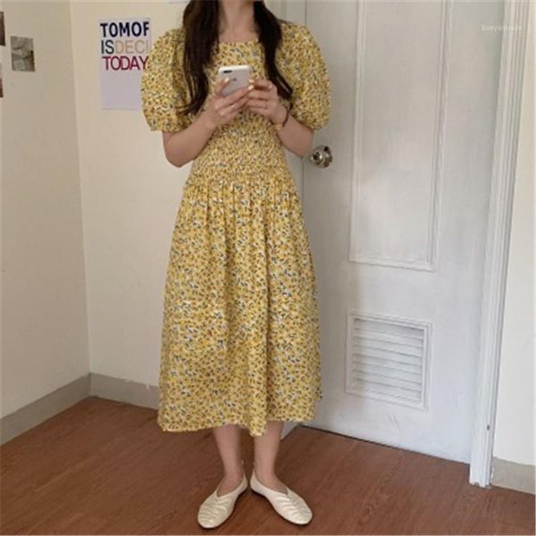 casual dresses 2021 arrivals floral print pleated summer dress for ladies o-neck puff sleeve feminine sundresses vintage women's clothi, Black;gray
casual dresses 2021 arrivals floral print pleated summer dress for ladies o-neck puff sleeve feminine sundresses vintage women's clothi, Black;gray