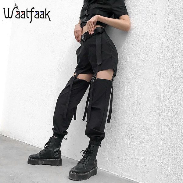 waatfaak buckle hollow out black cargo pants female high waist streetwear sweatpants long loose summer trousers women strappy y200113, Black;white
waatfaak buckle hollow out black cargo pants female high waist streetwear sweatpants long loose summer trousers women strappy y200113, Black;white