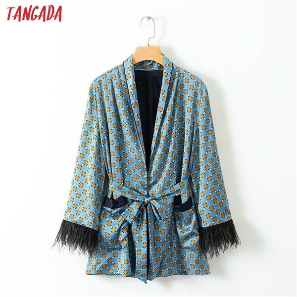 tangada women feathers patchworks suit fashion long sleeve ladies geometric print blazer female office coat xd312 y201026, White;black
tangada women feathers patchworks suit fashion long sleeve ladies geometric print blazer female office coat xd312 y201026, White;black