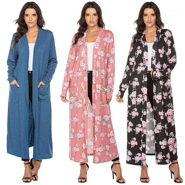 european and american women 's slim coatautumn and winter milk silk print cardigan plus long beach clothes loose casual1, White
european and american women 's slim coatautumn and winter milk silk print cardigan plus long beach clothes loose casual1, White