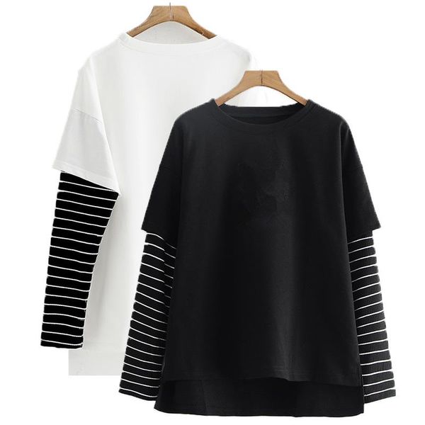harajuku new kpop clothes bangtan boys casual striped hoodies sweatshirt long sleeve o-neck false two piece pullovers, Black
harajuku new kpop clothes bangtan boys casual striped hoodies sweatshirt long sleeve o-neck false two piece pullovers, Black