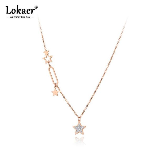 lokaer original design stainless steel star charm choker necklaces for women fashion cz crystal geometry pendant necklace n20239, Silver
lokaer original design stainless steel star charm choker necklaces for women fashion cz crystal geometry pendant necklace n20239, Silver