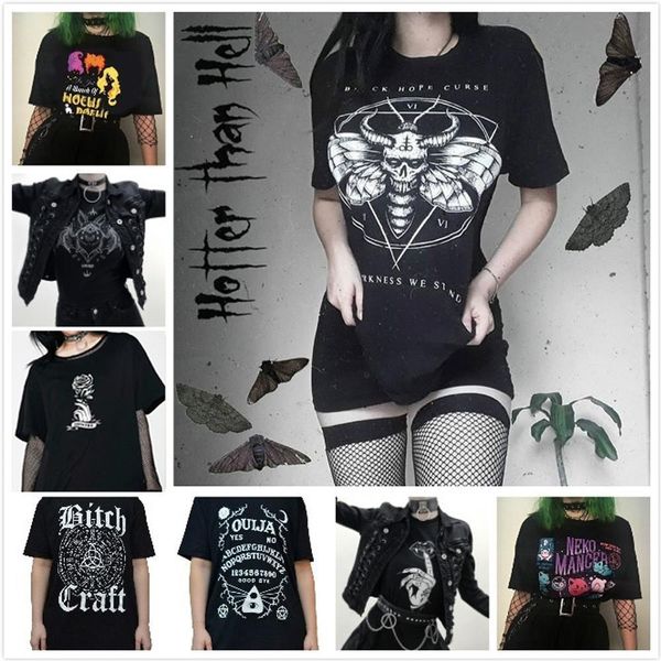 fashion gothic horror black t shirt men women hallowmas gfit graphic tees hipster harajuku short sleeves grunge tee, White
fashion gothic horror black t shirt men women hallowmas gfit graphic tees hipster harajuku short sleeves grunge tee, White
