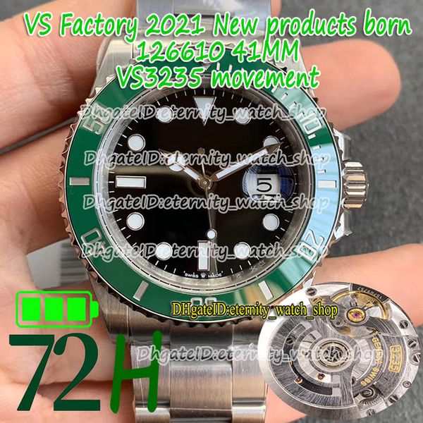 eternity 2021 vsf 72 hour power reserve 41mm 904l steel bracelet 3235 vs3235 automatic green ceramics bezel black dial 126610 mens watch, Slivery;brown
eternity 2021 vsf 72 hour power reserve 41mm 904l steel bracelet 3235 vs3235 automatic green ceramics bezel black dial 126610 mens watch, Slivery;brown
