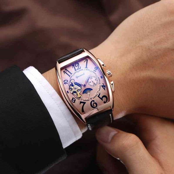 luxury hollow automatic mechanical watch men tourbillon clock fashion soft leather strap business watches male relogio masculino, Slivery;brown
luxury hollow automatic mechanical watch men tourbillon clock fashion soft leather strap business watches male relogio masculino, Slivery;brown