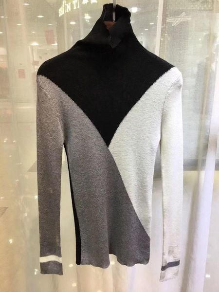 fashion women sweater autumn winter turtleneck long sleeve sweater slim knit pullover patchwork color jumpers1, White;black
fashion women sweater autumn winter turtleneck long sleeve sweater slim knit pullover patchwork color jumpers1, White;black