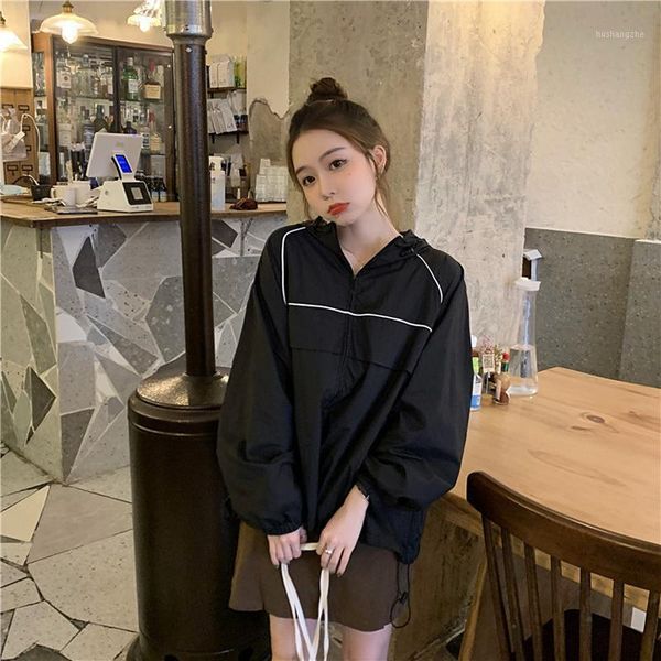 2021 autumn new ins korean style tide loose wild stitching hooded long-sleeved jacket zipper cardigan blouse1, Black;brown
2021 autumn new ins korean style tide loose wild stitching hooded long-sleeved jacket zipper cardigan blouse1, Black;brown