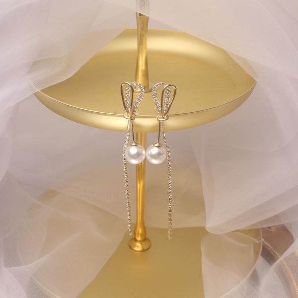 sjdi-265 japan and south korea new design fashion jewelry temperament rope bow metal crystal pearl long tassel female earrings, Golden;silver
sjdi-265 japan and south korea new design fashion jewelry temperament rope bow metal crystal pearl long tassel female earrings, Golden;silver