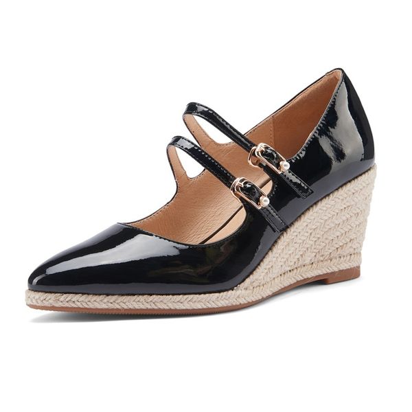 2021 female fashion superior spring newer wedges high heels to mark woman's shoes 40 pgq0, Black 
2021 female fashion superior spring newer wedges high heels to mark woman's shoes 40 pgq0, Black