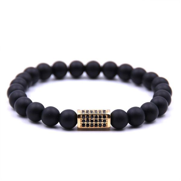 matte black stone bracelet pave cz dazzling quadrangular prism elastic rope bead bracelet
matte black stone bracelet pave cz dazzling quadrangular prism elastic rope bead bracelet