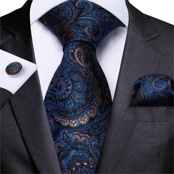 mens necktie blue gold paisley silk wedding tie for men handkerchief cufflinks set business party dibangu new designer mj-71081, Black;gray
mens necktie blue gold paisley silk wedding tie for men handkerchief cufflinks set business party dibangu new designer mj-71081, Black;gray