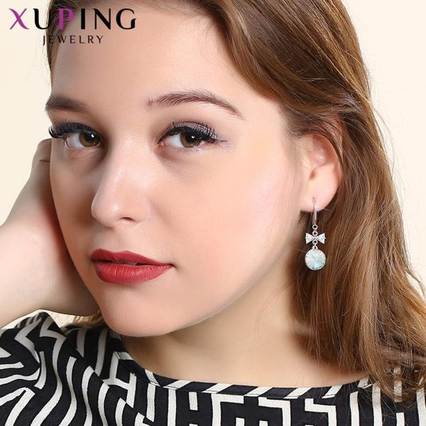 Xuping Jewelry Dangle Crystals Earrings for Women Girl Valentine's Day Gift Wrapping 20525, Silver
Xuping Jewelry Dangle Crystals Earrings for Women Girl Valentine's Day Gift Wrapping 20525, Silver