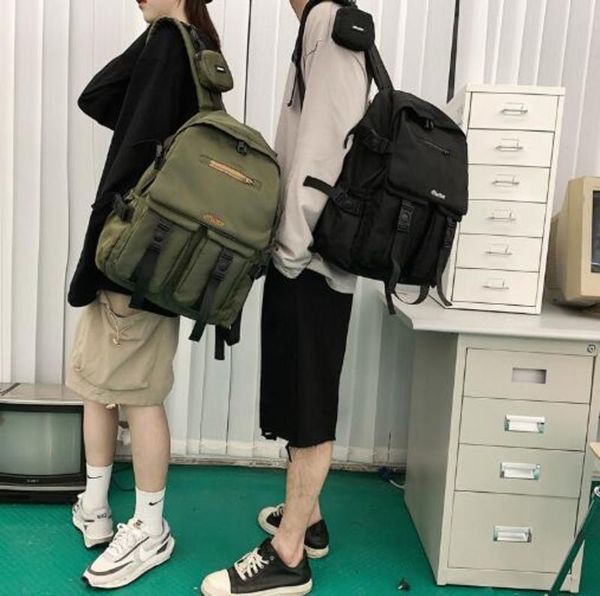 large-capacity black backpack female korean version of the wild cool ins male tooling school bag student travel backpack lj201029
large-capacity black backpack female korean version of the wild cool ins male tooling school bag student travel backpack lj201029