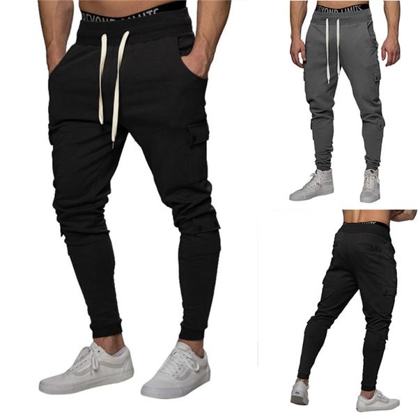 joggers men 2020 new men's solid color multi-pocket drawstring sport pants slim jogger men's pants, Black
joggers men 2020 new men's solid color multi-pocket drawstring sport pants slim jogger men's pants, Black
