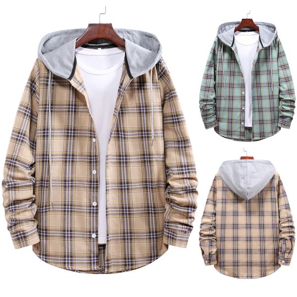 2021 fashion brand new men's clothing couple hooded four seasons long-sleeved plaid shirt jacket 7r9d, Black;brown
2021 fashion brand new men's clothing couple hooded four seasons long-sleeved plaid shirt jacket 7r9d, Black;brown
