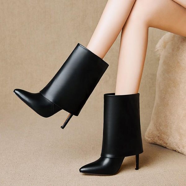 handmade winter shoes 2020 new pointed toe wide calf boots for women kick slip on exetrem high heels ladies stilettos size 42 43, Black
handmade winter shoes 2020 new pointed toe wide calf boots for women kick slip on exetrem high heels ladies stilettos size 42 43, Black