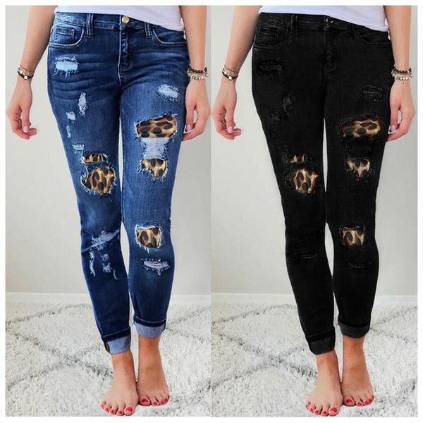 vintage high waist pencil jeans pant for women streetwear slim female denim jeans buttons leopard patchwork ladies 2020, Blue
vintage high waist pencil jeans pant for women streetwear slim female denim jeans buttons leopard patchwork ladies 2020, Blue
