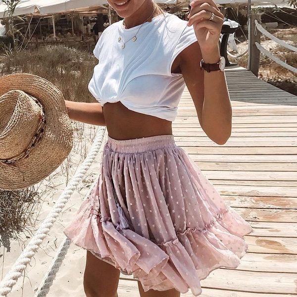 polka dot elegant ruffle floral print pink skirt women 2020 summer beach skirt women a line high waist pleated mini skirt, Black
polka dot elegant ruffle floral print pink skirt women 2020 summer beach skirt women a line high waist pleated mini skirt, Black