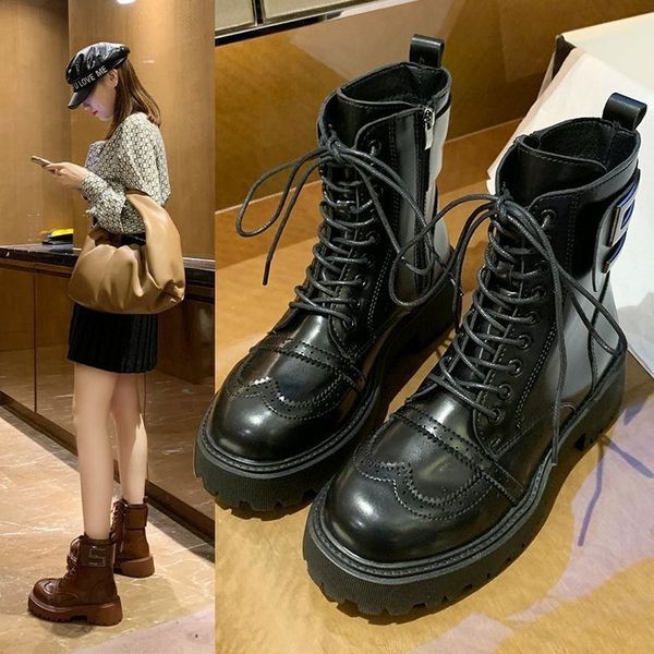 winter designer 2020 women with dwaterproof skin water martin boots lace up to ankle wedges bottom platform thick shoes y630, Black
winter designer 2020 women with dwaterproof skin water martin boots lace up to ankle wedges bottom platform thick shoes y630, Black