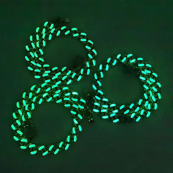 three-dimensional luminous green cuban link chain necklace full diamonds dripping oil nightclub personality cool hip hop men's jewelry, Black
three-dimensional luminous green cuban link chain necklace full diamonds dripping oil nightclub personality cool hip hop men's jewelry, Black