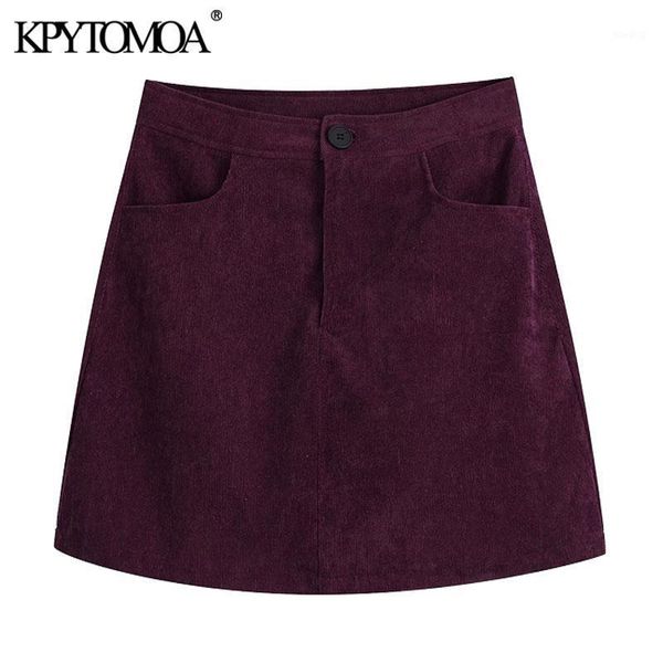 kpytomoa women 2020 fashion side pockets corduroy mini skirt vintage high waist zipper female skirts mujer1, Black
kpytomoa women 2020 fashion side pockets corduroy mini skirt vintage high waist zipper female skirts mujer1, Black