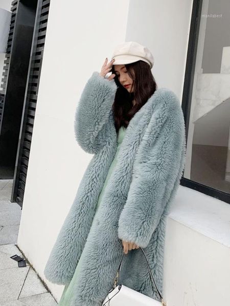 fur green particle fleece bazaar sheep sheared fur coat women's mid-length loose coat real coats for women1, Black
fur green particle fleece bazaar sheep sheared fur coat women's mid-length loose coat real coats for women1, Black