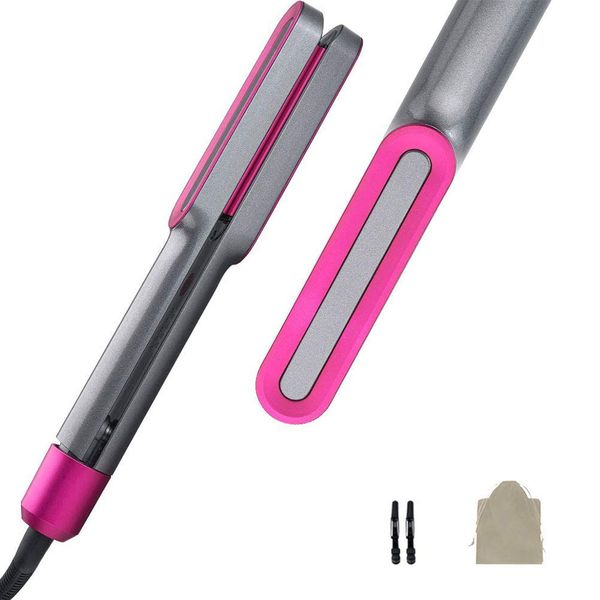hair straightener and curler 2 in 1 tourmaline flat iron for healthy hair styling 15s fast heating-up with adjustable temperature and salon, Black
hair straightener and curler 2 in 1 tourmaline flat iron for healthy hair styling 15s fast heating-up with adjustable temperature and salon, Black