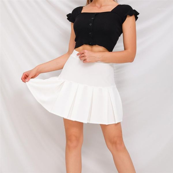 fashion casual women high waist half a-line pleated mini skirt preppy style solid color stylish trendy young vogue all season1, Black
fashion casual women high waist half a-line pleated mini skirt preppy style solid color stylish trendy young vogue all season1, Black