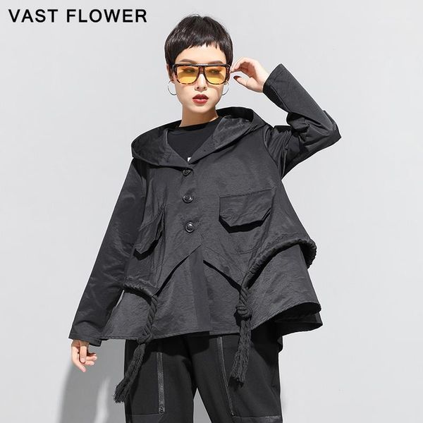 black patchwork plus size jacket women fashion hooded long sleeve drawstring button loose coats clothes spring autumn 20201, Black;brown
black patchwork plus size jacket women fashion hooded long sleeve drawstring button loose coats clothes spring autumn 20201, Black;brown