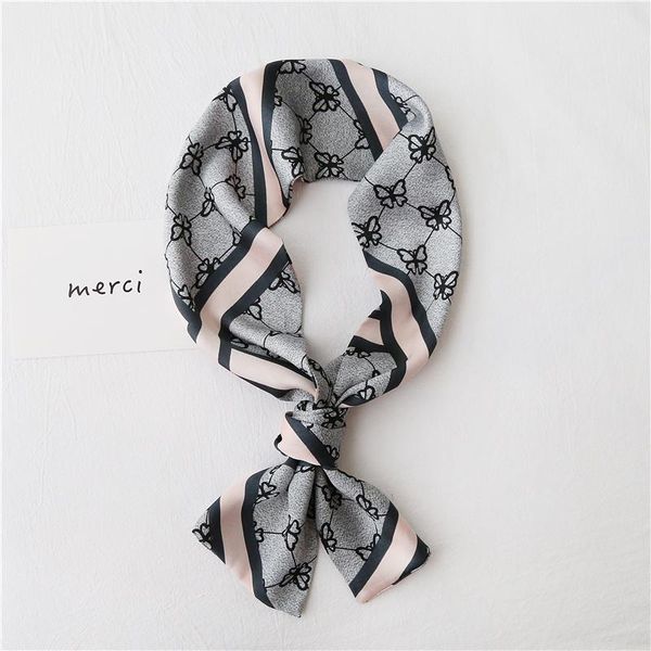 scarves spring and summer double-sided small silk scarf ins multifunctional long temperament wild hairband decorative, Blue;gray
scarves spring and summer double-sided small silk scarf ins multifunctional long temperament wild hairband decorative, Blue;gray