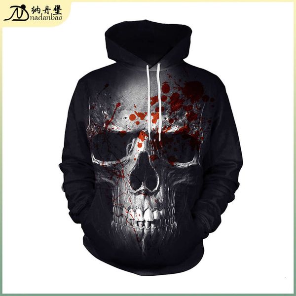 2020 bt selling halloween 3d printed skull hooded baseball uniform couple's sweater, Black
2020 bt selling halloween 3d printed skull hooded baseball uniform couple's sweater, Black
