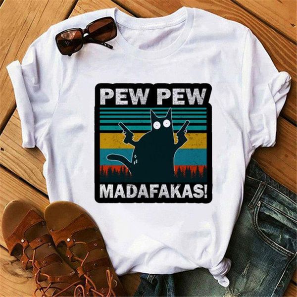 летний 2020 женский черный кот pew pew madafakas футболка забавный кошка гангстер с оружием мем ретро женщин футболка юмор подарок, White
летний 2020 женский черный кот pew pew madafakas футболка забавный кошка гангстер с оружием мем ретро женщин футболка юмор подарок, White