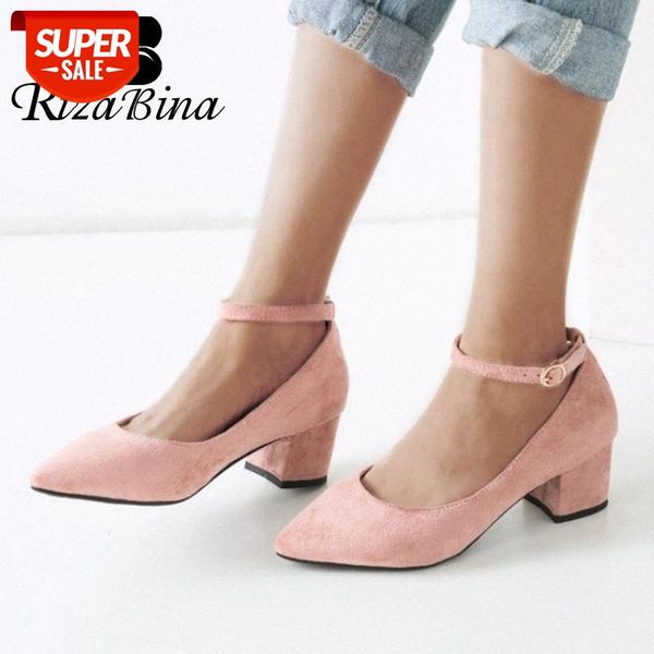 rizabina women pumps flock solid color ankle strap buckle shoes women pointed toe square heel party travel footwear size 30-43 #hj9i
rizabina women pumps flock solid color ankle strap buckle shoes women pointed toe square heel party travel footwear size 30-43 #hj9i