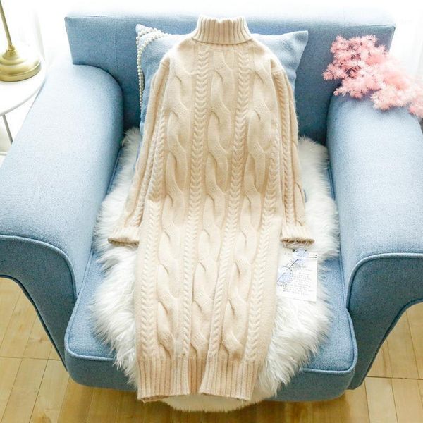 women 2020 autumn winter new fashion sweater dress elegant twist knitted dresses casual long sleeve turtleneck vestidos g7801, Black;gray
women 2020 autumn winter new fashion sweater dress elegant twist knitted dresses casual long sleeve turtleneck vestidos g7801, Black;gray