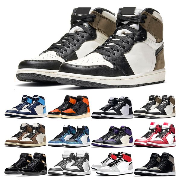 new basketball 1s outdoor sports shoes jumpman 1 dark mocha black gold turbo green panda tie dye women men sneaker trainer, White;red
new basketball 1s outdoor sports shoes jumpman 1 dark mocha black gold turbo green panda tie dye women men sneaker trainer, White;red