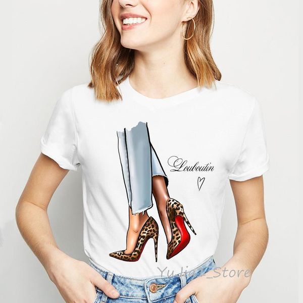 leopard high heel shoes print vogue t shirt women hipster streetwear graphic woman tshirt female t-shirts custom tees, White
leopard high heel shoes print vogue t shirt women hipster streetwear graphic woman tshirt female t-shirts custom tees, White
