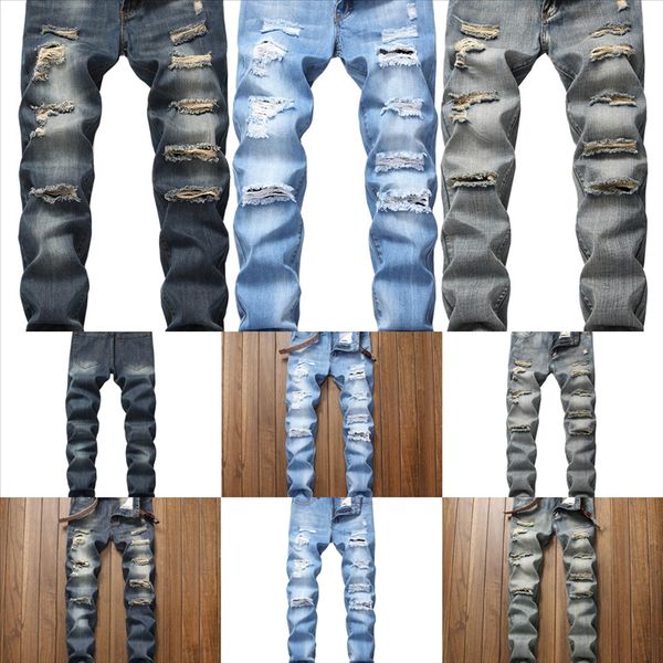 lzqqc high hole quality man casual jeans pleated jeans men coated slim straight buffalo biker jeans pants male denim casual pants plus, Black
lzqqc high hole quality man casual jeans pleated jeans men coated slim straight buffalo biker jeans pants male denim casual pants plus, Black