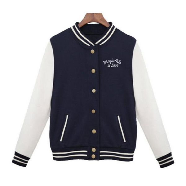 2020 women baseball jacket autumn winter long sleeve embroidery college jackets coat bomper jacket casual girls outerwear coats, Black;brown
2020 women baseball jacket autumn winter long sleeve embroidery college jackets coat bomper jacket casual girls outerwear coats, Black;brown