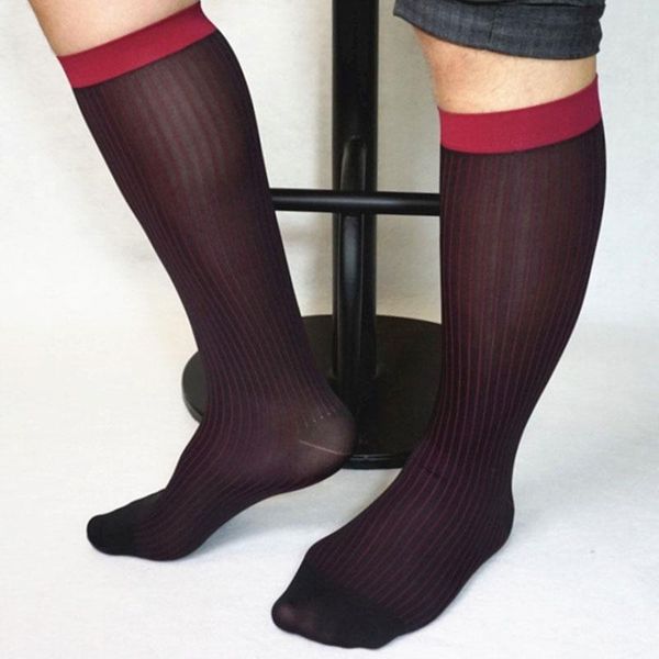 men's socks tube male dress gifts for men sheer exotic formal wear suit gay transparent stripe business tnt, Black
men's socks tube male dress gifts for men sheer exotic formal wear suit gay transparent stripe business tnt, Black
