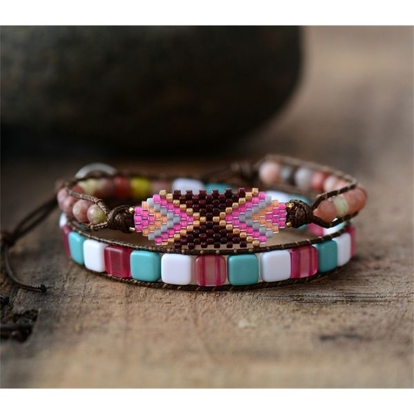 bohemia bracelet women colorful seed beads plastic beads 2 strands wrap bracelet women tribal bracelet birthday gift dropship y200730, Black
bohemia bracelet women colorful seed beads plastic beads 2 strands wrap bracelet women tribal bracelet birthday gift dropship y200730, Black