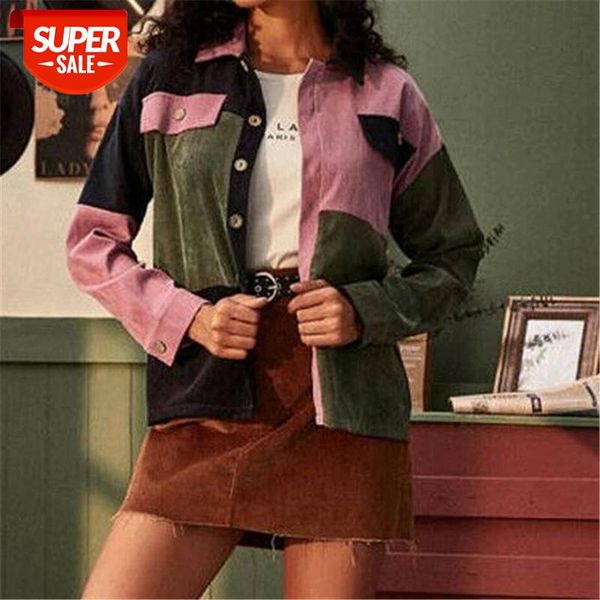 autumn corduroy shirt coat women popular long sleeve turn down collar short jacket patchwork single breasted clothes casual #wj2p, Black;brown
autumn corduroy shirt coat women popular long sleeve turn down collar short jacket patchwork single breasted clothes casual #wj2p, Black;brown