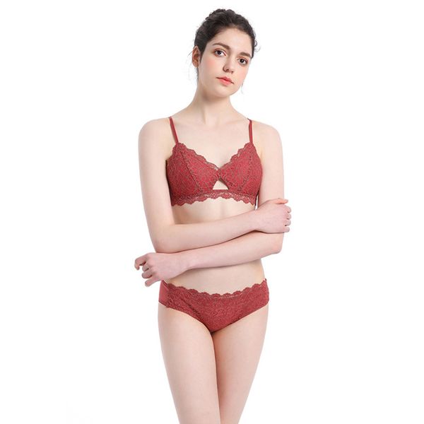 summer underwear women's rimless bra set thin soft lace breathable underwear set lingerie women bra set young girls c1211, Black;white
summer underwear women's rimless bra set thin soft lace breathable underwear set lingerie women bra set young girls c1211, Black;white