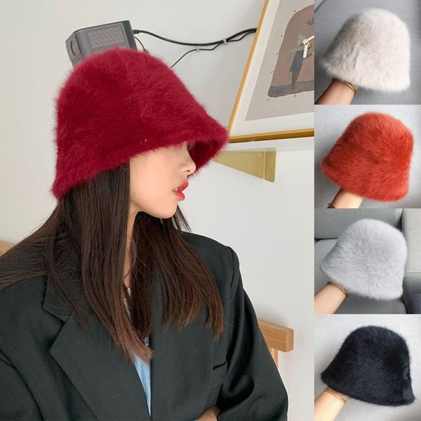 women winter hat fashion solid faux fur bucket cap fisherman's hat wool basin panama bucket, Blue;gray
women winter hat fashion solid faux fur bucket cap fisherman's hat wool basin panama bucket, Blue;gray